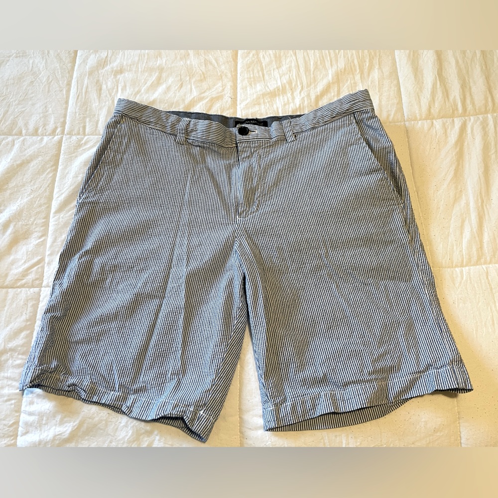 Blue & White Striped Banana Republic Shorts